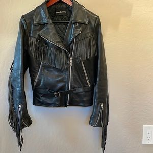 Vintage Harley-Davidson leather riding jacket